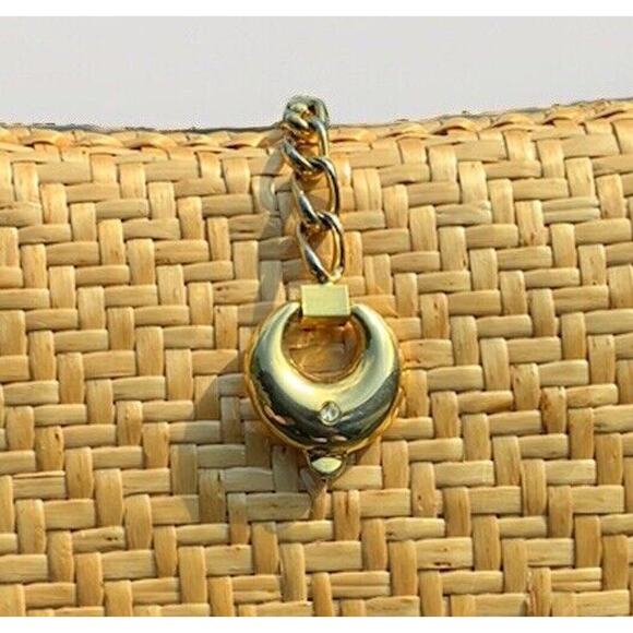 Vintage Susan Gail Roberto Ricci Lacquered Rattan Wicker Clutch Purse Bag Italy - Picture 3 of 8